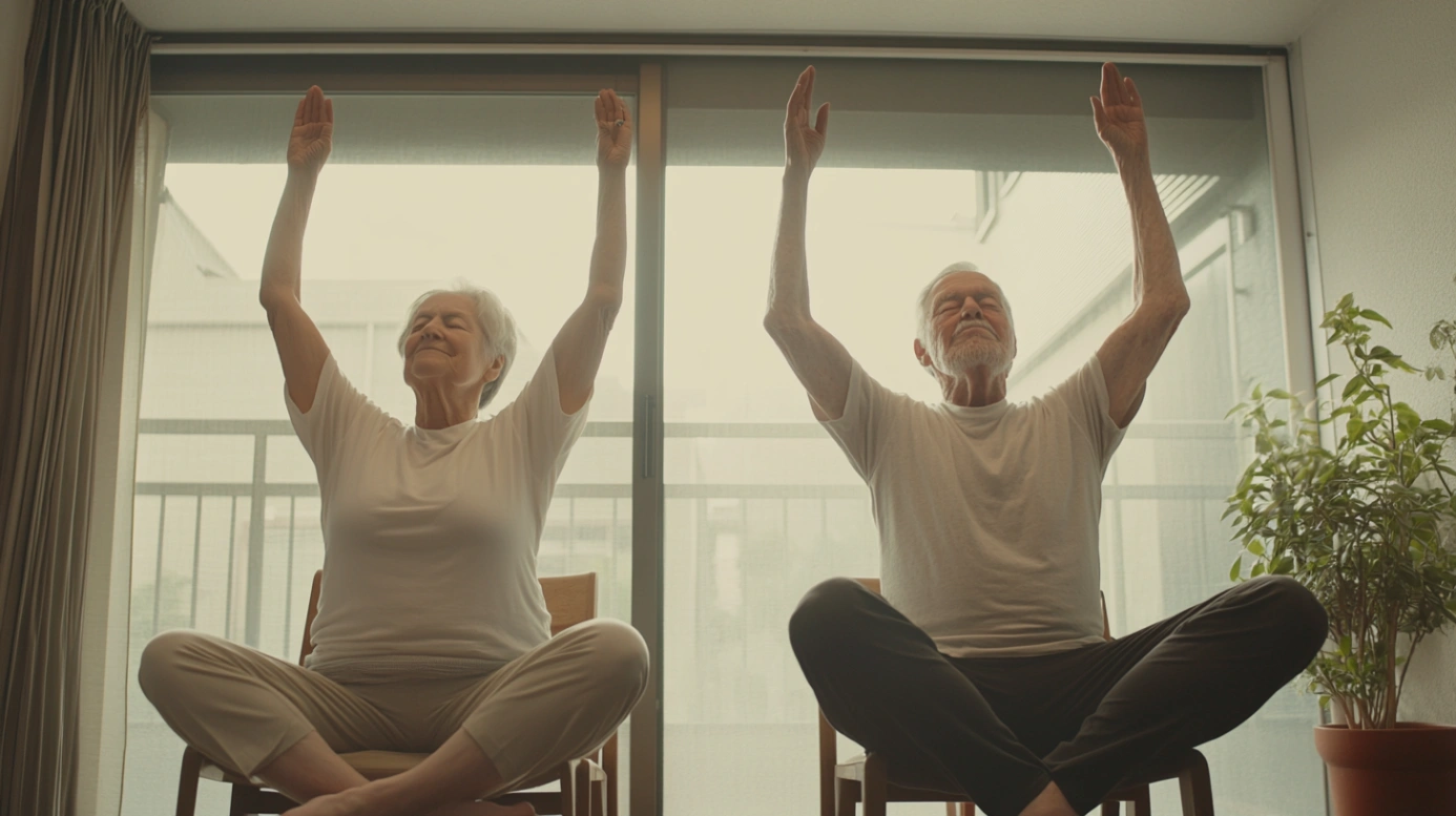 Йога на стільці - практика для тих, хто має обмежену рухливість