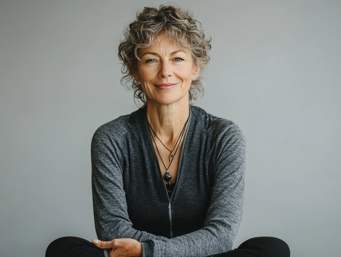 Медитація у віці мудрості - людина старшого віку в позі медитації